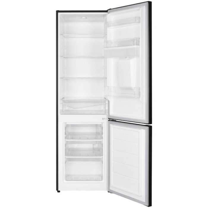 Combina frigorifica Heinner HC-HM260BKWDE++, 260 l, Control electronic, Dozator de apa, Iluminare LED, Clasa E, H 180 cm, Negru [2]