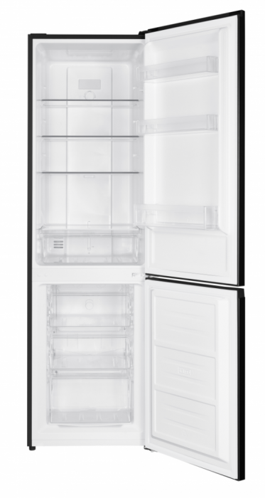 Combina frigorifica Heinner HCNF-HM253BKE++, 253 L, Full No Frost, Clasa E, 182 L frigider + 71 L congelator, Iluminare LED, Negru [2]