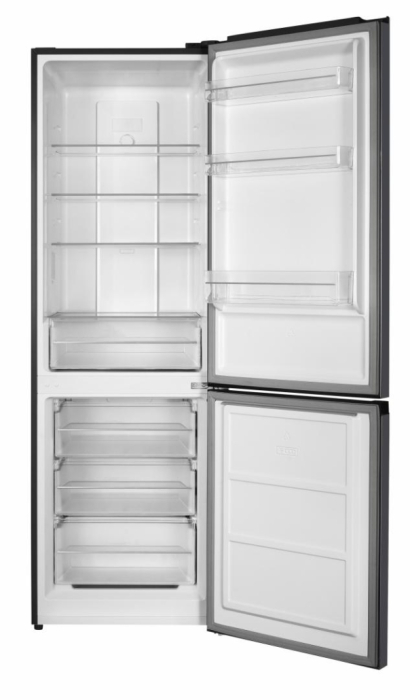 Combină frigorifică Heinner HCNF-HM293INVDGD, Total No Frost, Compresor Inverter, 293 L, Clasa D, 186 cm, Gri Antracit Texturat [2]