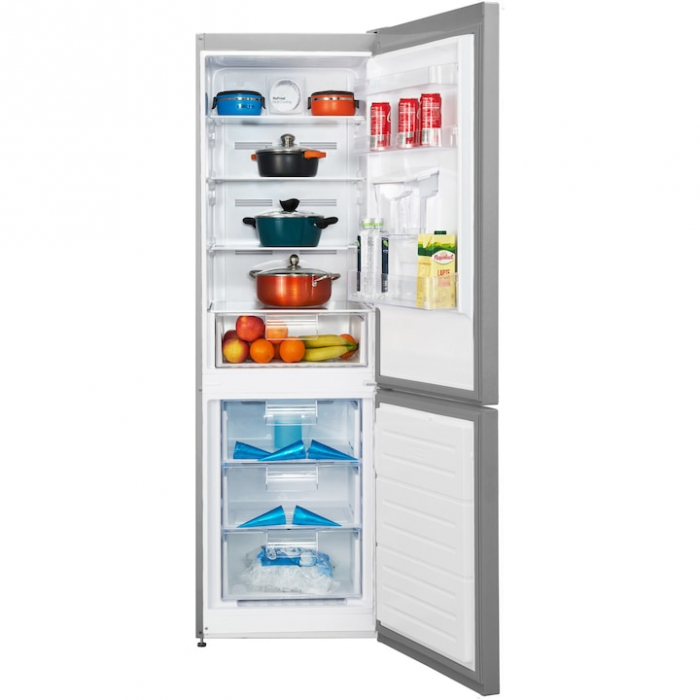 Combina frigorifica Heinner HCNF-V291SWDE++, 294 l, No Frost Multicooling, Clasa E, Freezer Shield, Iluminare LED, functie ECO, H 186 cm [3]