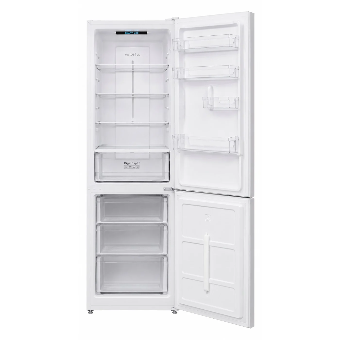 Combina frigorifica LDK CF-320NFDI W, Capacitate 320 l, No Frost, Control Touch, Big Crisper, H 185 cm, Clasa E, Alb [3]