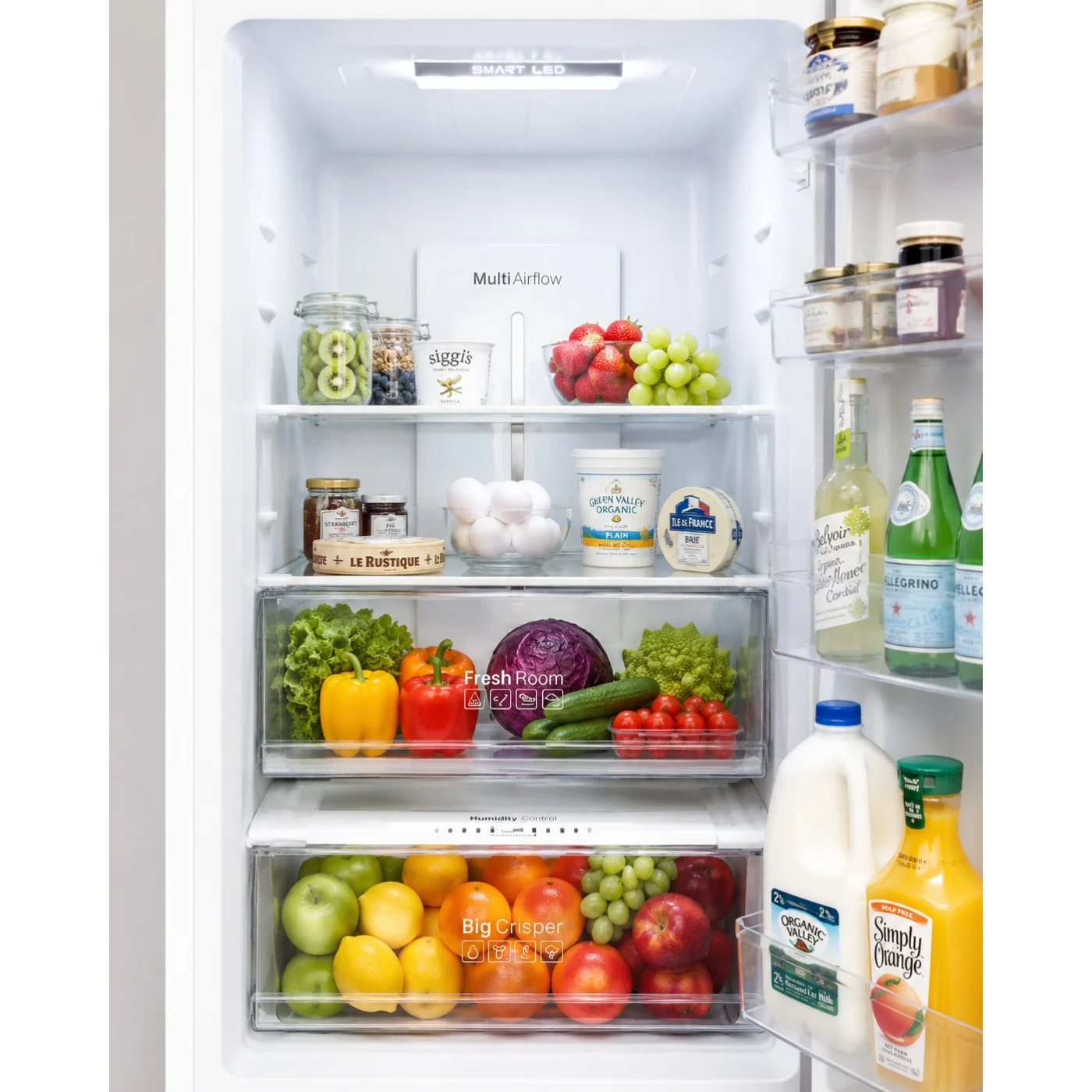 Combina frigorifica LDK CF-344NFDI W, Capacitate 344 l, Control Touch, H 195 cm, Clasa E, Alb [6]