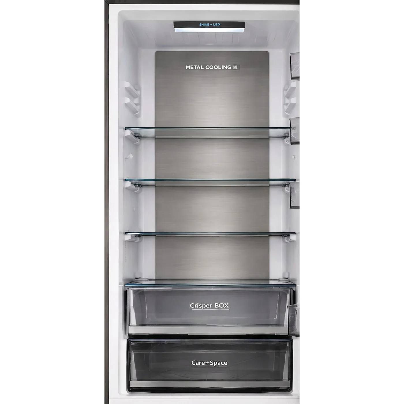 Combina frigorifica LDK CF-405NFDS2, Capacitate 405 l, No Frost, Control Touch, Multi AirFlow, Cripser Box, Care+ Space, Dark Inox [4]