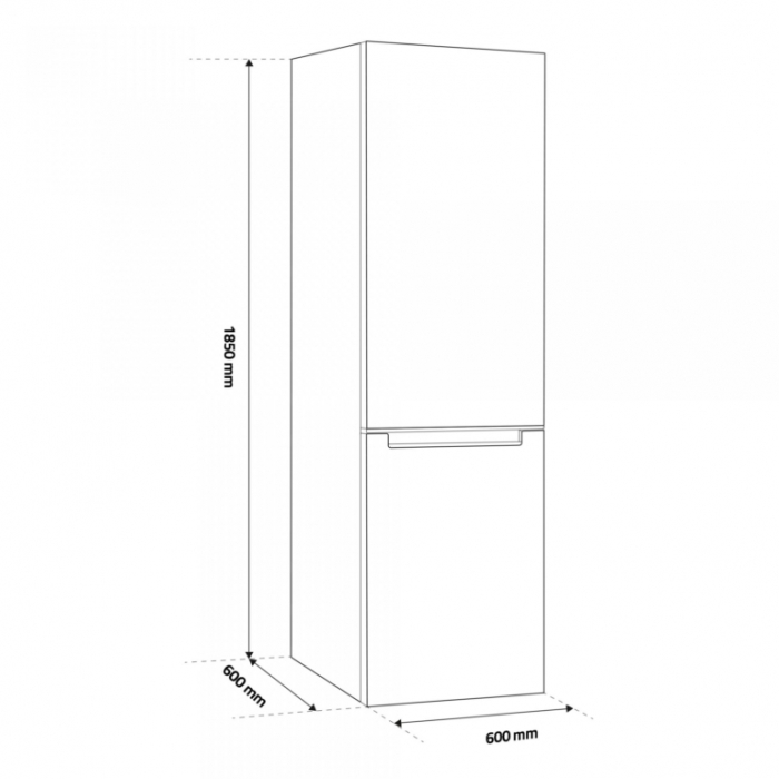 Combina Frigorifica Samus SCW396NFE, Full No Frost, Clasa energetica E, Termostat reglabil, H 185 cm, Alb [3]