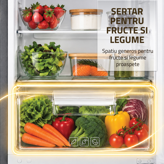 Combina frigorifică Samus SCX3391IE, 248 l, Motor Inverter, Clasa E, No Frost neprecizat, Uși reversibile, Inox [10]