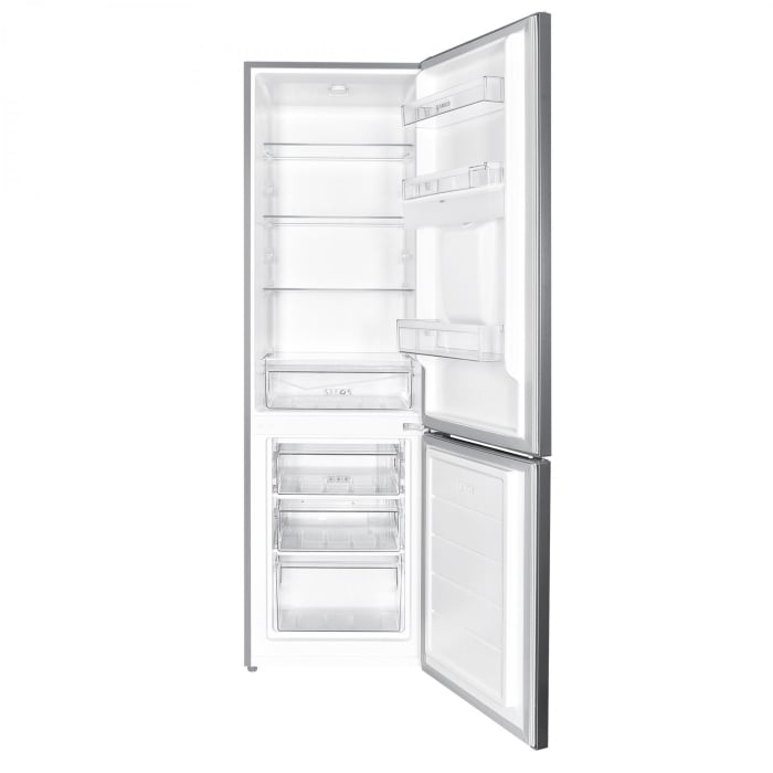 Combina frigorifica Samus SCX344ED, 260 litri, clasa E, inaltime 180 cm, dozator de apa, termostat reglabil, usi reversibile, lumina interioara tip LED, picioare reglabile, argintie [2]