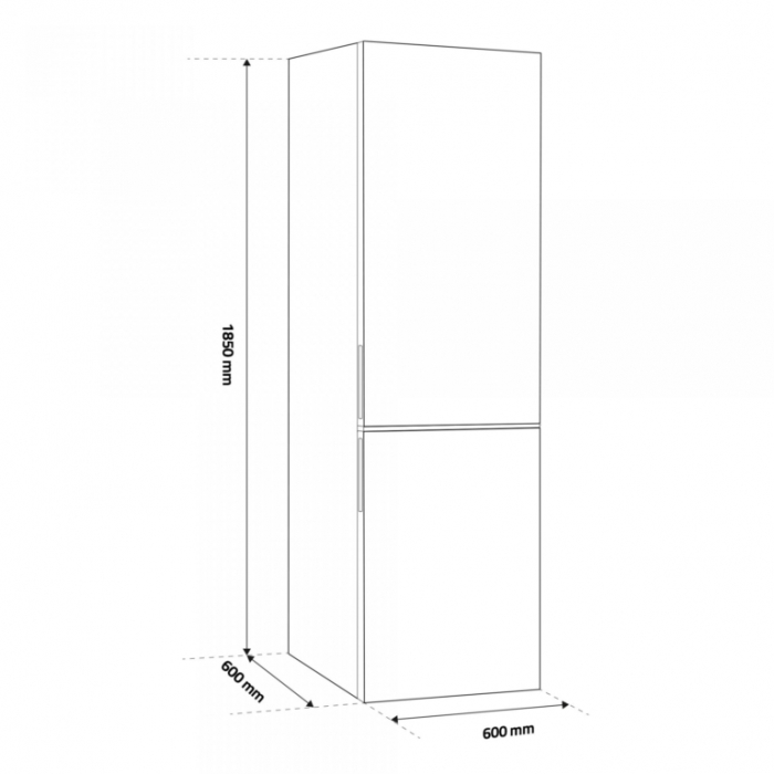 Combina Frigorifica Samus SCX396NFE, 293 L, Full No Frost, Clasa energetica E, Termostat reglabil,  H 185 cm, Inox [3]