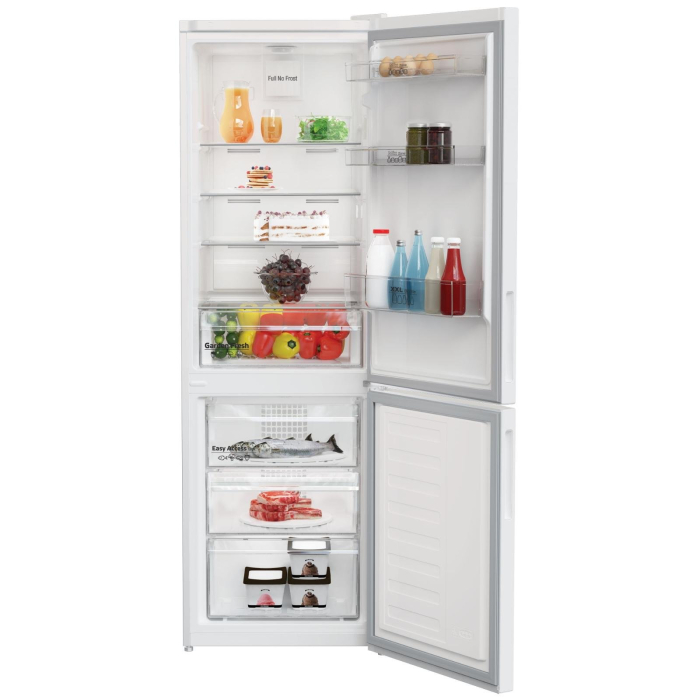 Combina frigorifica semi-incorporabila Arctic AK60366M40NF, 324 l, Full NoFrost, Control mecanic, Air Flow Dual Tech, Clasa E, H 185 cm, Alb [2]