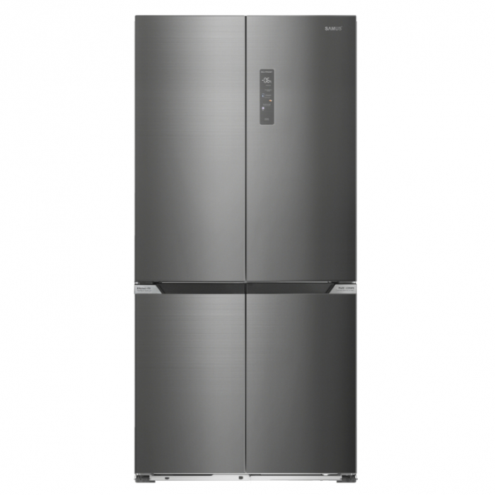 Side by side Slot-in cu 4 usi Samus S4DX-650NFE, 503 L, Full No Frost, Multi climate system, Afisaj LCD, Clasa energetica E, H 190.2 cm, Inox [1]