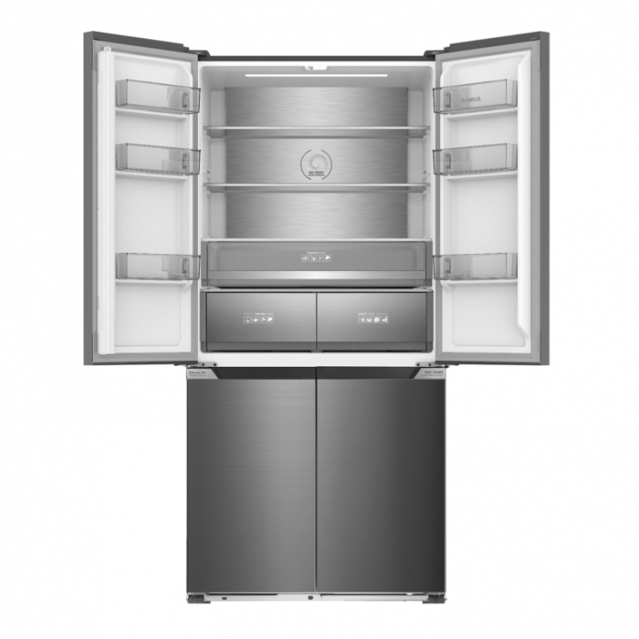 Side by side Slot-in cu 4 usi Samus S4DX-650NFE, 503 L, Full No Frost, Multi climate system, Afisaj LCD, Clasa energetica E, H 190.2 cm, Inox [7]