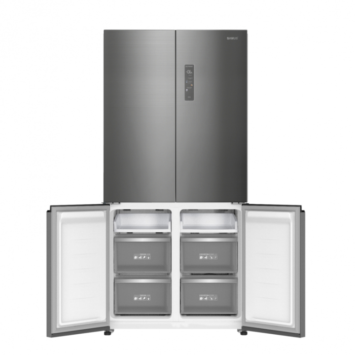 Side by side Slot-in cu 4 usi Samus S4DX-650NFE, 503 L, Full No Frost, Multi climate system, Afisaj LCD, Clasa energetica E, H 190.2 cm, Inox [4]