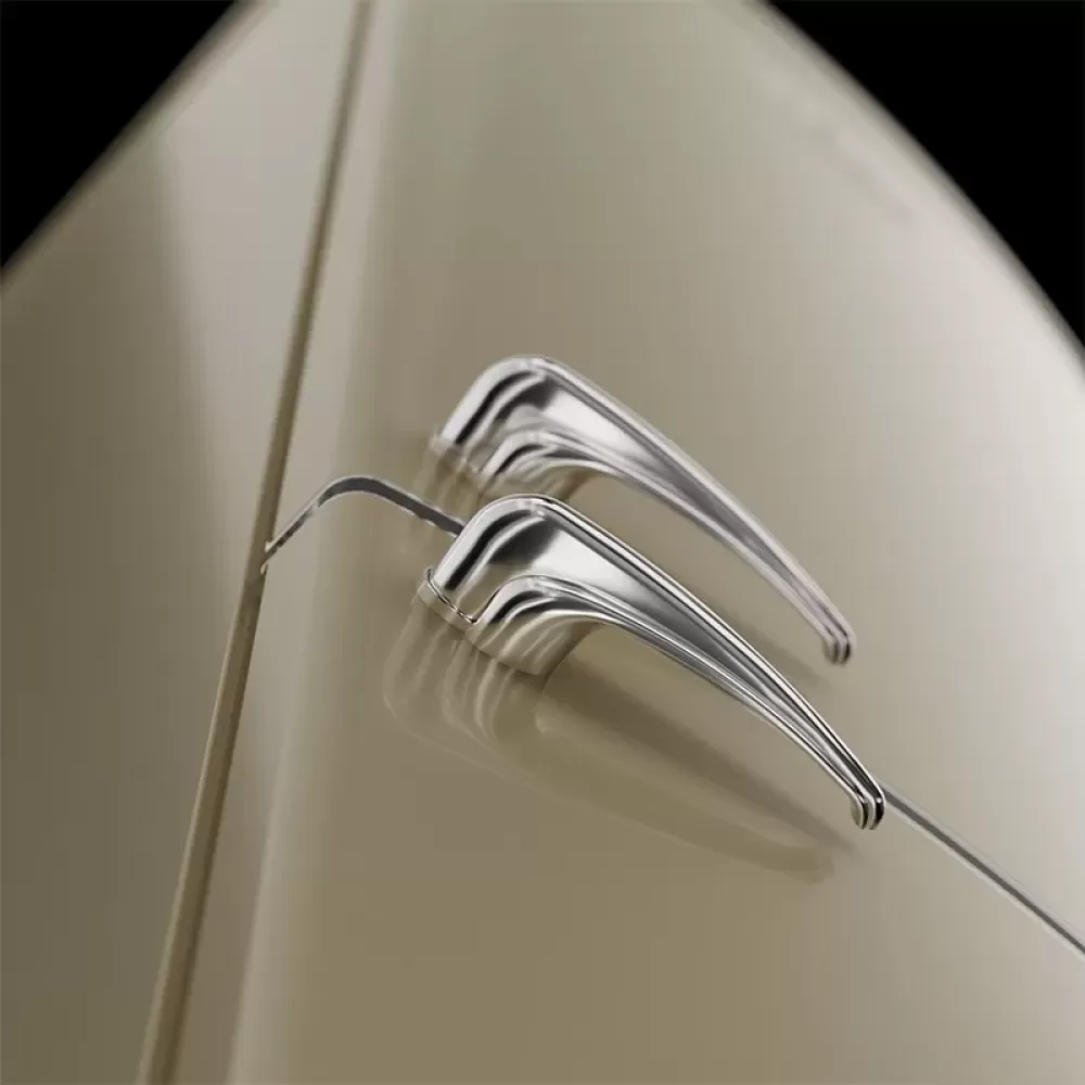 Combina frigorifică Studio Casa Retro, 330 L, H 190 cm, No-Frost, control LED, congelare rapidă, mod Eco, crem [3]