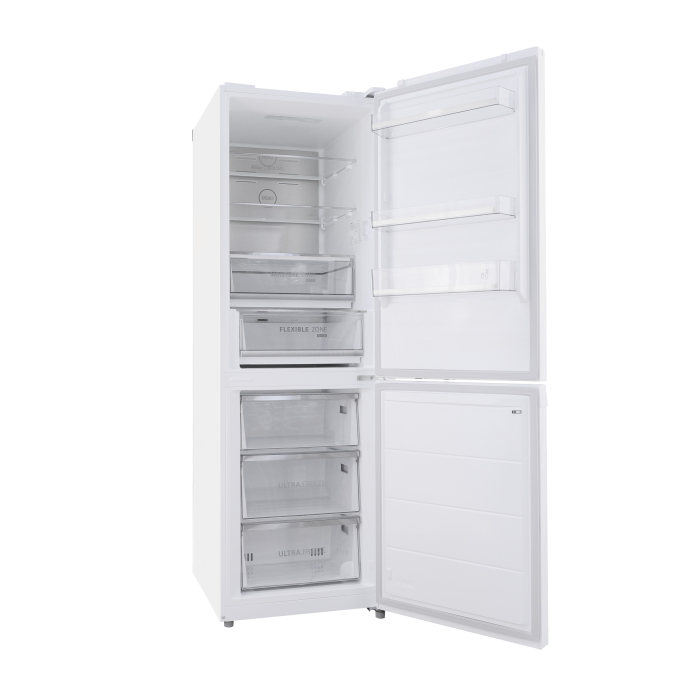 Combina frigorifica Toshiba, clasa energetica E, volum net total 338 litri (216+122L), no frost, afisaj LED, control electronic al temperaturii, iluminare interior LED, culoare Alb [5]