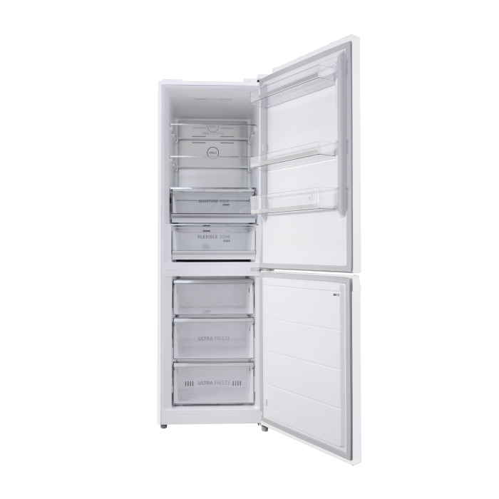 Combina frigorifica Toshiba, clasa energetica E, volum net total 338 litri (216+122L), no frost, afisaj LED, control electronic al temperaturii, iluminare interior LED, culoare Alb [2]