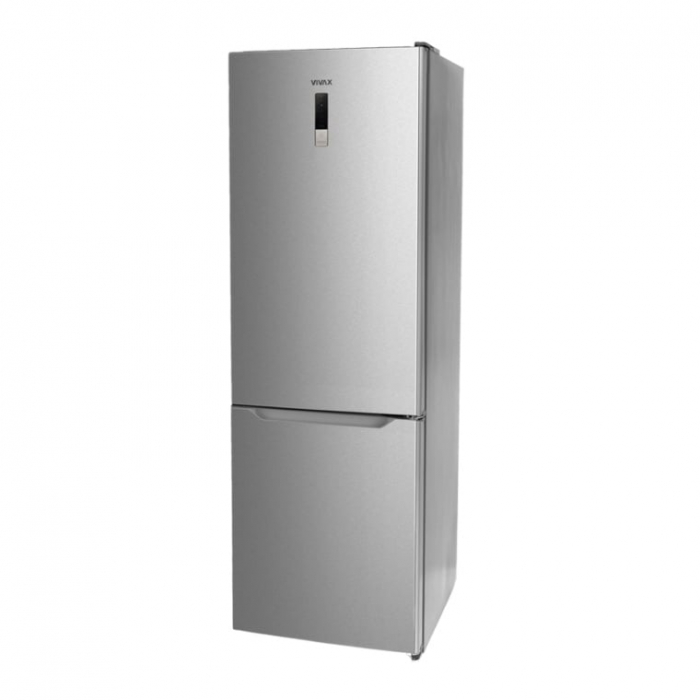 Combina frigorifica VIVAX CF-310EDNF X, 310L, Clasa E, Total No Frost si No Frost Multi Air Flow, Termostat digital LED, Iluminare LED, Fast Freeze, Usi reversibile, H 188cm, Inox [8]