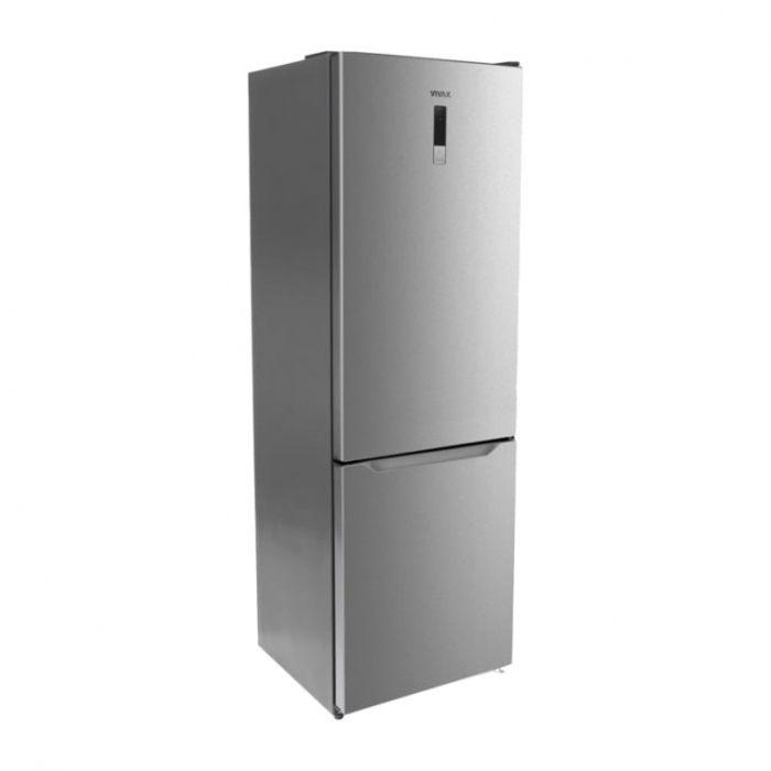 Combina frigorifica VIVAX CF-310EDNF X, 310L, Clasa E, Total No Frost si No Frost Multi Air Flow, Termostat digital LED, Iluminare LED, Fast Freeze, Usi reversibile, H 188cm, Inox [6]