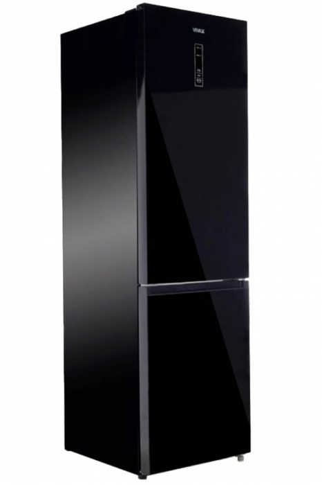 Combina frigorifica VIVAX CF-3781DNF BG, 378L, Clasa E, Total No Frost si No Frost Multi Air Flow, Termostat digital LED, Iluminare LED, Fast Freeze, Avertizare sonora, Usi reversibile, H 197cm, Sticl [7]
