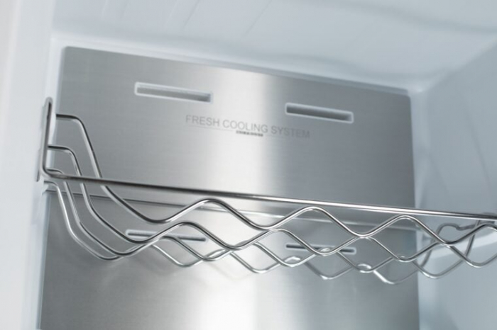 Combina frigorifica VIVAX CF-3781DNF BG, 378L, Clasa E, Total No Frost si No Frost Multi Air Flow, Termostat digital LED, Iluminare LED, Fast Freeze, Avertizare sonora, Usi reversibile, H 197cm, Sticl [5]