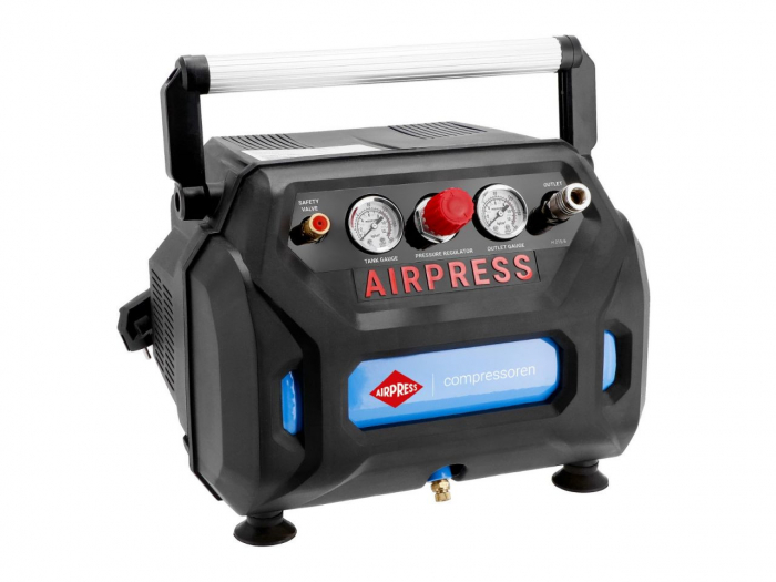 Compresor cu piston, fara ulei - Blue Series 1.1kW, 215 L/min - Rezervor 6 Litri - AirPress-H215/6-36943 [2]