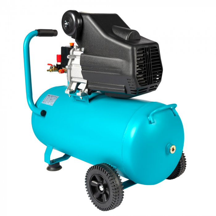 Compresor cu ulei, 1680 W, 50 l, debit 206L/min, 8 bar, 2 prize de aer,  Detoolz [13]