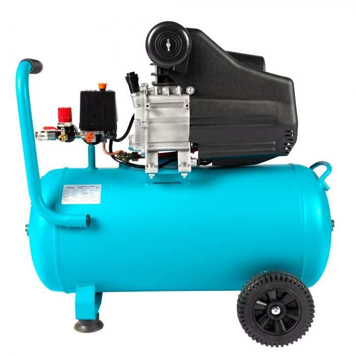Compresor cu ulei, 1680 W, 50 l, debit 206L/min, 8 bar, 2 prize de aer,  Detoolz [17]