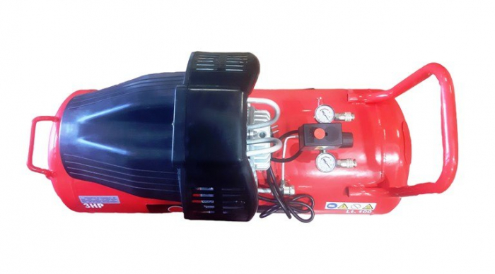 Compresor de Aer cu Ulei DRK-100L, 3CP, 100L, 360L/min, 8 Bar, 220V [2]