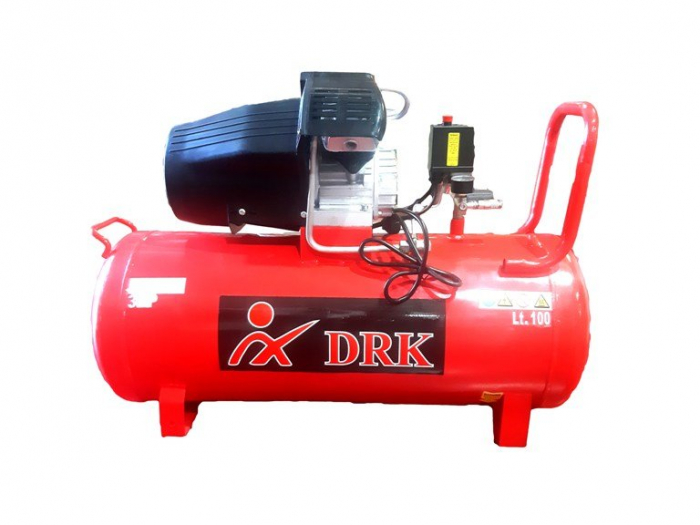 Compresor de Aer cu Ulei DRK-100L, 3CP, 100L, 360L/min, 8 Bar, 220V [1]