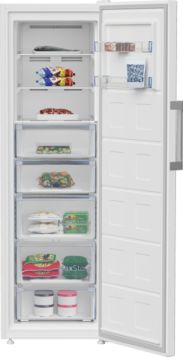 Congelator Beko B3RFNE314W, 286 L, No Frost, 5 sertare + 3 compartimente, Compressor ProSmart Inverter, H 186.5, Clasa E, Alb [2]