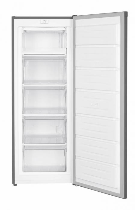 Congelator Heinner HFF-HM168SE++, 168 l, Control mecanic, 5 sertare, inaltime 142.6 cm, Clasa E, Argintiu [2]