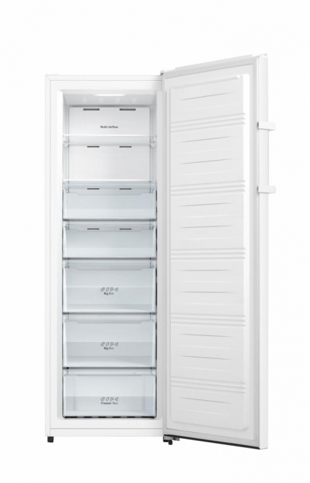 Congelator Heinner HFF-HS240NFE++, 240 l, No frost, 5 sertare + 2 compartimente cu rafturi sticla, Sistem Multi Air-Flow, Clasa E, H 172 cm, Alb [3]