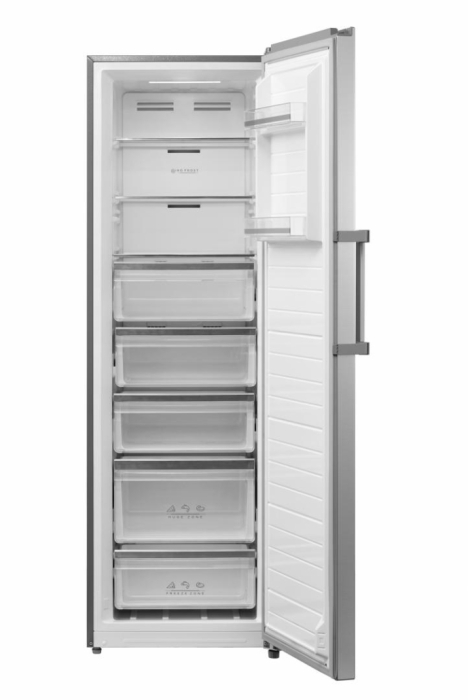 Congelator Heinner HFF-M272NFCXE++, 272L, No Frost, Frigider si Congelator 2 in 1, Clasa E, Control Electronic, Display LED, Super Racire, Super Congelare, Alarma Usa Deschisa, Aspect Inox [2]