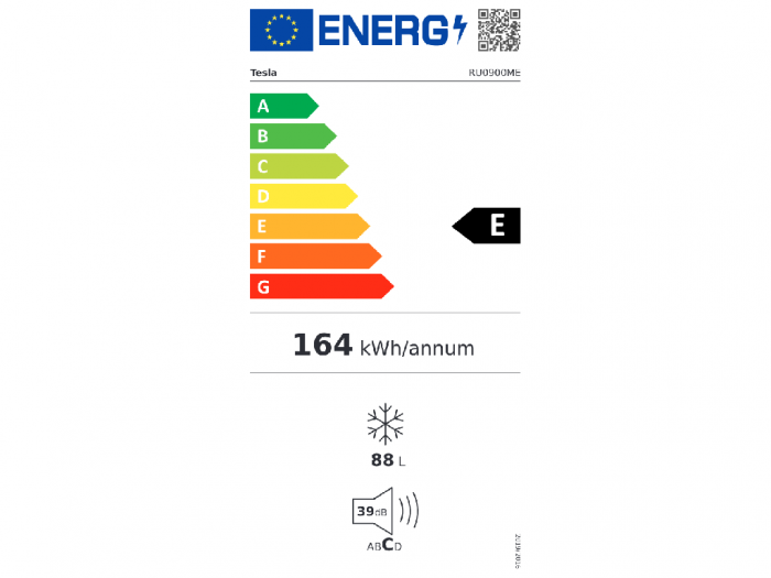 Congelator Tesla RU0900ME, 83 L, Clasa E, Usa reversibila, Alb [4]