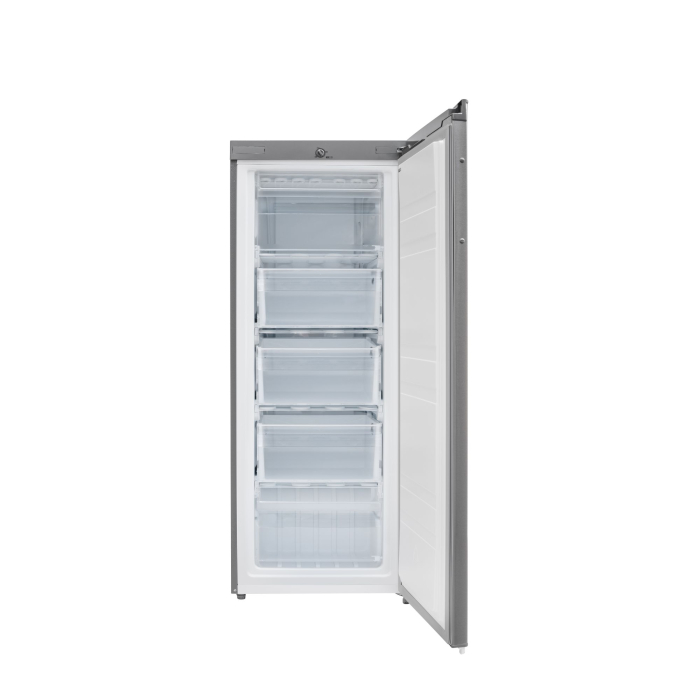 Congelator vertical Daewoo, de tip Static, capacitate neta 160L, 5 sertare, control mecanic al temperaturii, clasa energetica E, culoare Inox [2]
