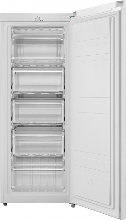 Congelator vertical Tesla RU1600ME, 160 l, Clasa E, H 142 cm, 5 rafturi, usa reversibila, Alb [3]