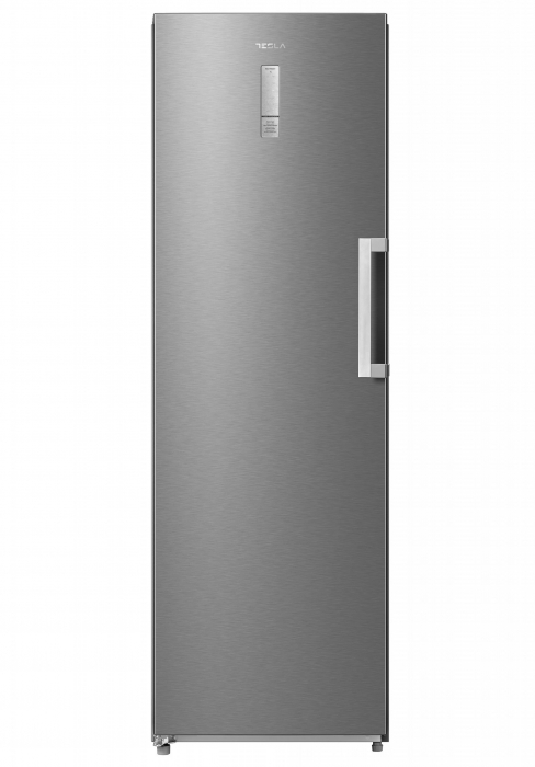 Congelator vertical Tesla RU2700FMX, 273l, Total NO frost, Clasa E, Functie frigider, Display, H 185, Inox [1]