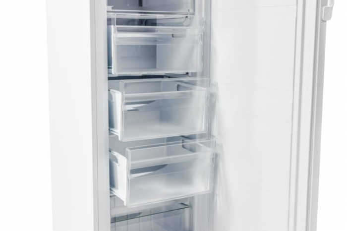 Congelator vertical VIVAX VF-157E W, 160L, Clasa E, Termostat reglabil, Usa reversibila, Suprafata painted metal, 5 cutii depozitare, H 142 cm, Alb [2]