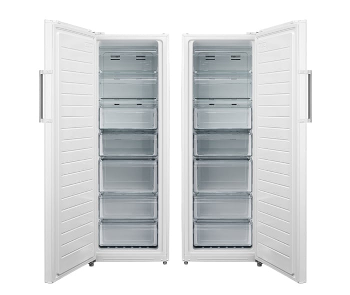 Congelator vertical VIVAX VF-238EDNF W, 238L, Full No Frost, Clasa E, Termostat Digital reglabil, Usa reversibila, Super cool, Super freeze, 7 cutii depozitare, H 142 cm, Alb [2]