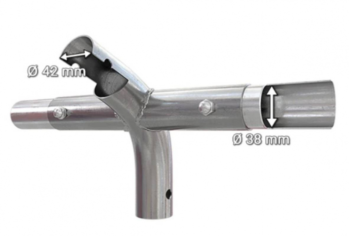 Cort Evenimente 3x10 m, structură oțel galvanizat Ø38 mm, prelata PVC 500g/m², protecție UV 80+, impermeabil, capacitate 56 persoane [10]
