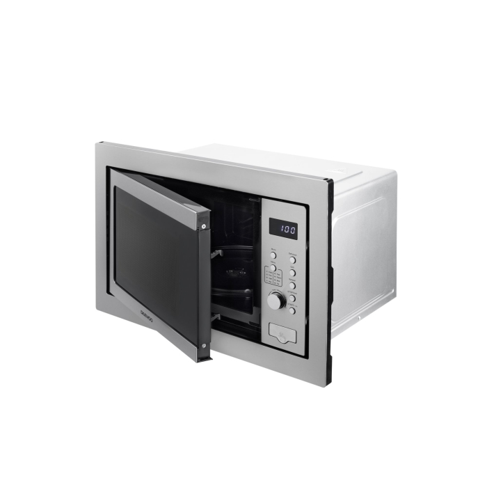 Cuptor cu microunde incorporabi Daewoo, 25 litri, putere 850W, Grill 1200W, display LED alb, control digital, cavitate gri ceramic, 8 programe predefinite, capac protector, diametru platou rotativ 315 [4]
