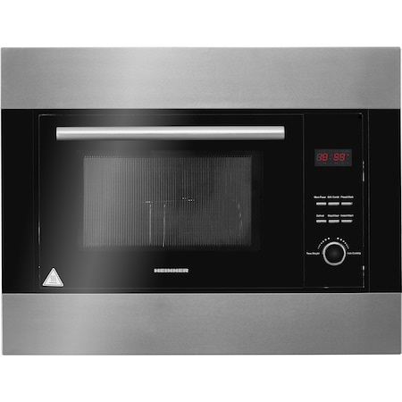 Cuptor cu microunde incorporabil Heinner HMW-23BIXBK, 23 L, 800 W, Grill, Digital, Negru/ Inox [2]