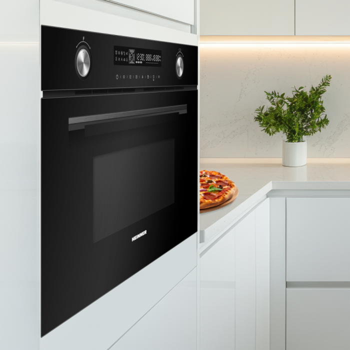 Cuptor cu Microunde Incorporabil Heinner HMW-MDBI34CTBK, 34L, 900W, Grill 1100W, Convectie 2300W, Control Touch Digital, 11 Programe Automate, Functie Decongelare, Negru [3]