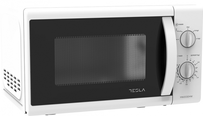 Cuptor cu microunde Tesla MW2030MW 20L, 700W, gatire combinata, sistem blocare copii mecanic, Alb [2]
