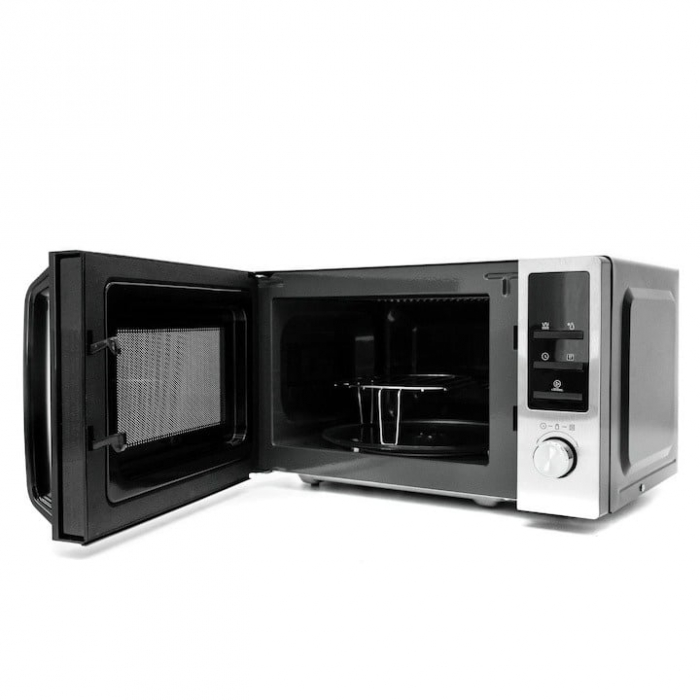 Cuptor cu microunde Vivax MWO-2079BG, 20 l, 700 W, Afisaj Digital, Control Digital, Functie Grill, negru/argintiu [4]