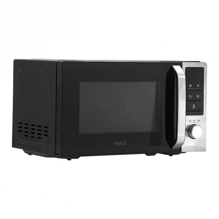 Cuptor cu microunde Vivax MWO-2079BG, 20 l, 700 W, Afisaj Digital, Control Digital, Functie Grill, negru/argintiu [3]