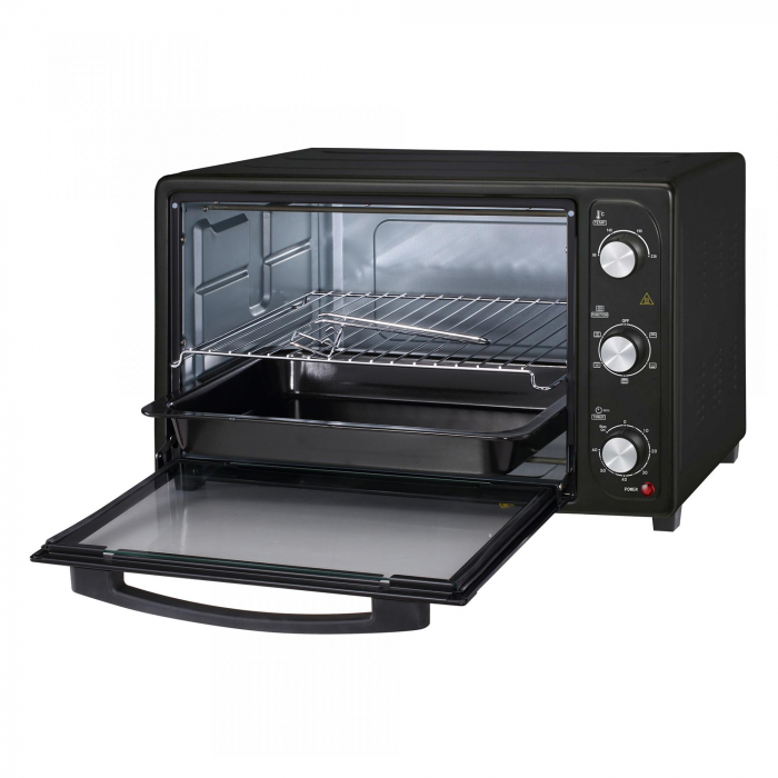 Cuptor Electric Albatros A45B2, 45L, 1800W, 4 Funcții, Temporizator 60 min, Geam Dublu, Negru [2]