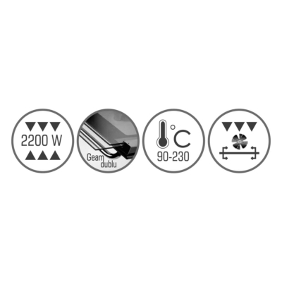Cuptor electric Albatros A63BRC2, 63L, 2200W, Rotisor, Convectie, Timer, Geam Dublu, Negru [2]