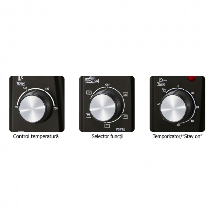 Cuptor electric Albatros A63BRC2, 63L, 2200W, Rotisor, Convectie, Timer, Geam Dublu, Negru [3]
