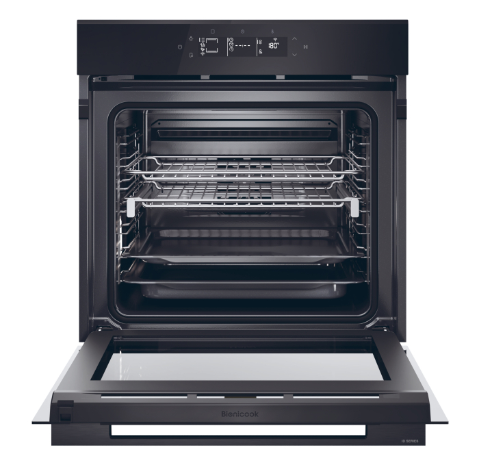 Cuptor electric incorporabil Haier, 78l, 7 niveluri gatire, WiFi, Steam Cleaning, Ghidaj telescopic, Softclose&Softopen, Click&Clean, Clasa A++, Negru [2]
