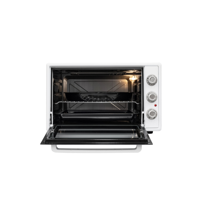 Cuptor electric NobeLTek, 60L, 2000W, grill, timer, termostat, sticla dubla, ventilator, iluminare, alb [2]