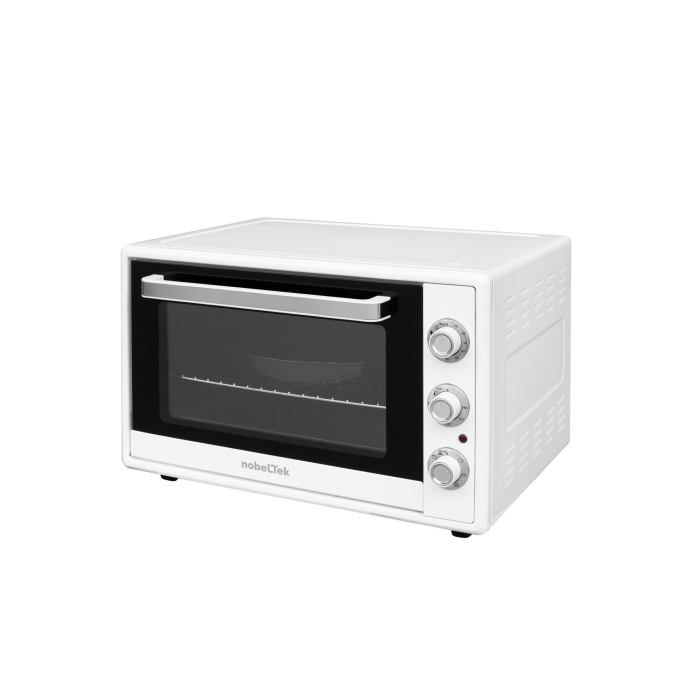 Cuptor electric NobeLTek, 60L, 2000W, grill, timer, termostat, sticla dubla, ventilator, iluminare, alb [3]